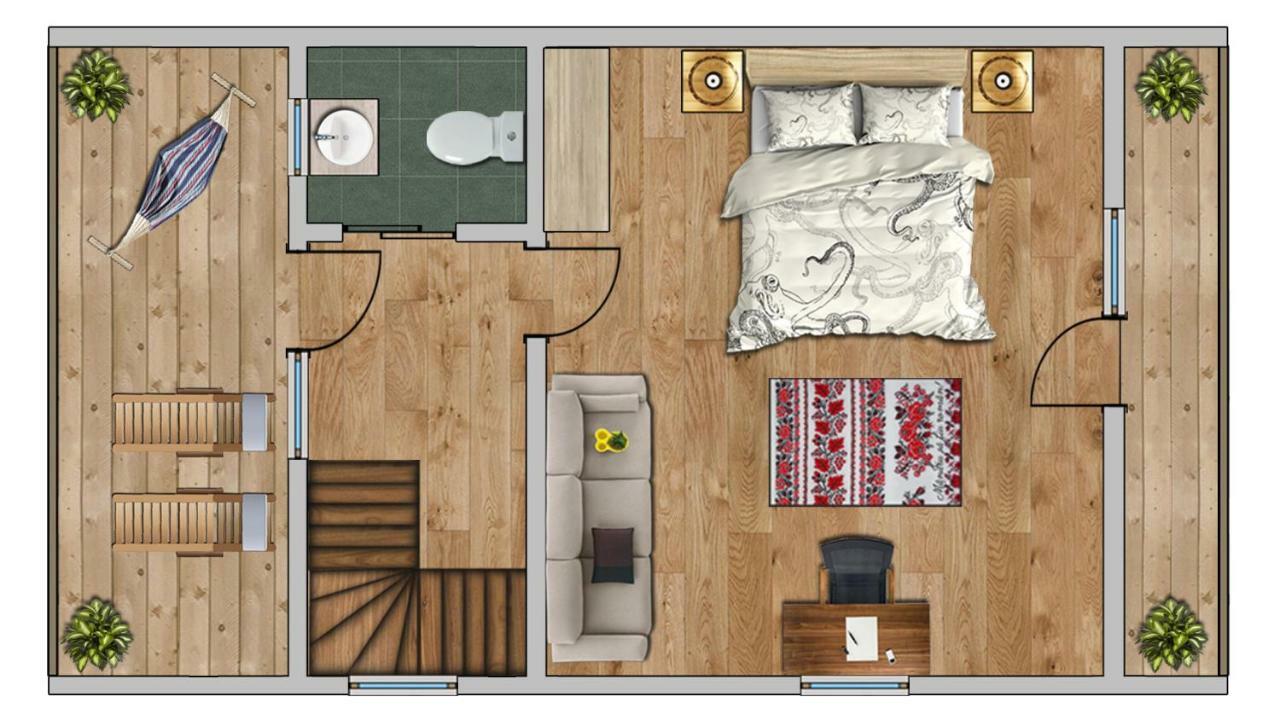 Magnolia Resort Chalets Viseu de Sus Bagian luar foto