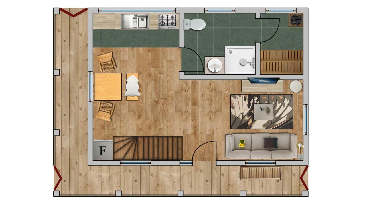 Magnolia Resort Chalets Viseu de Sus Bagian luar foto