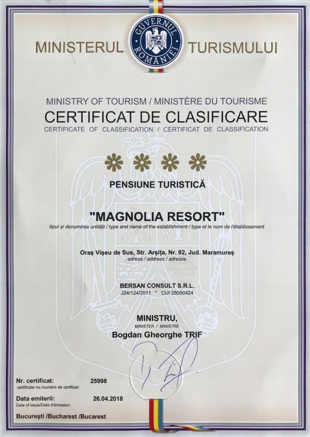 Magnolia Resort Chalets Viseu de Sus Bagian luar foto